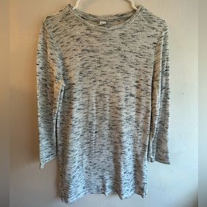 Old Navy- Heather gray tunic top, 3/4 sleeves